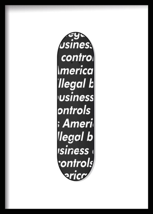 Supreme “Illegal Business” Deck – Black