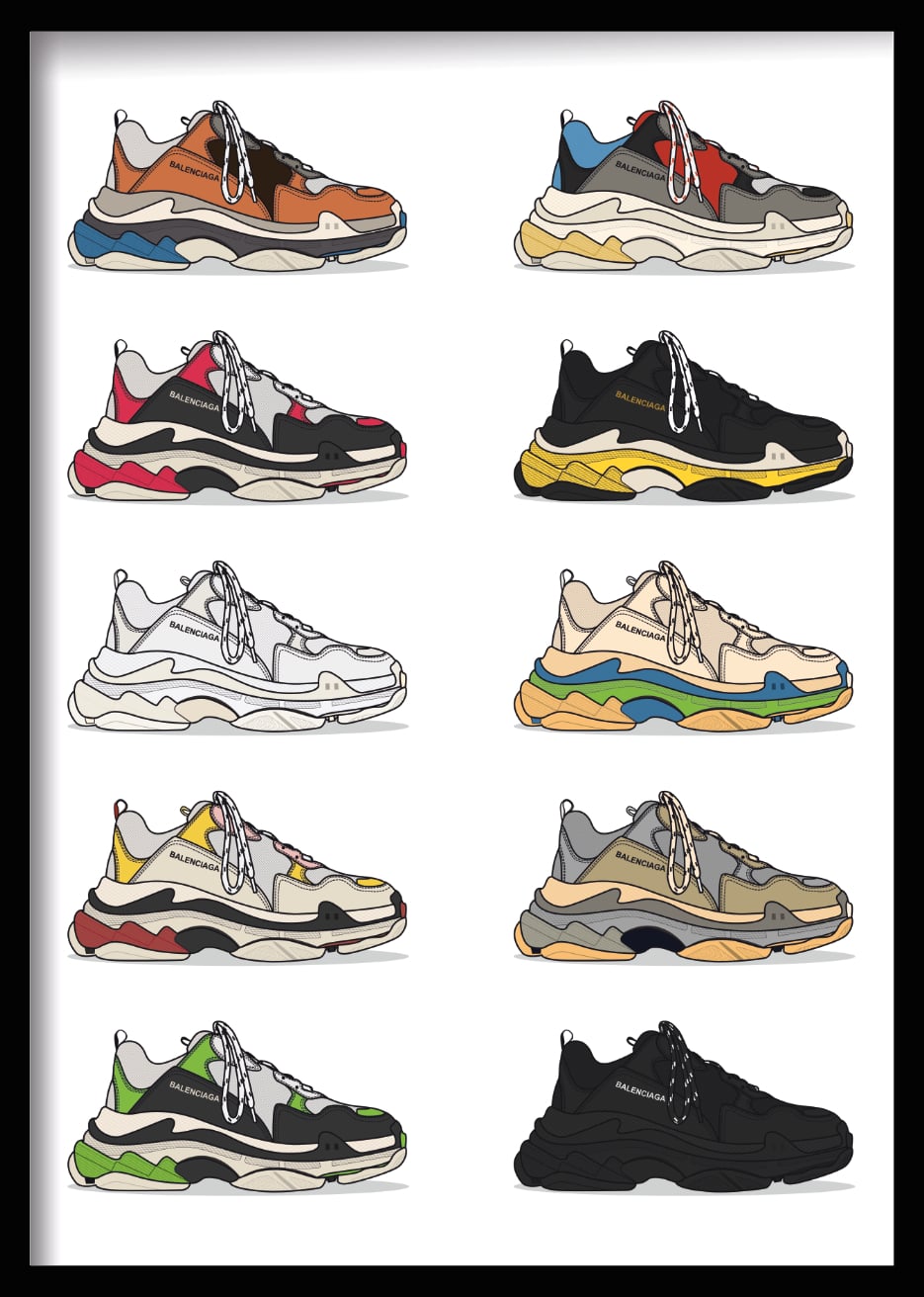 Balenciaga Triple S – Multicolor